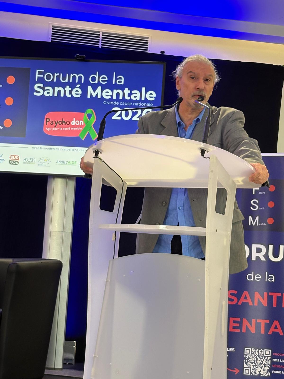 Intervention de Laurent Caffarel au Forum de la Santé Mentale